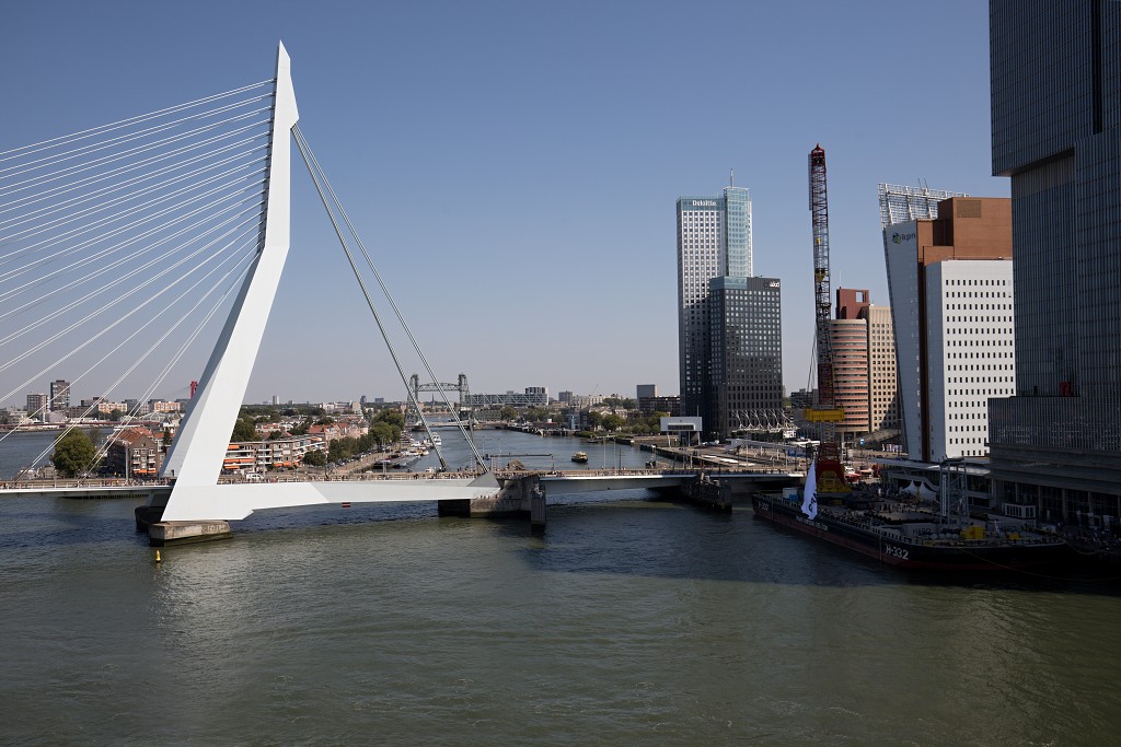 rotterdam haven havenstad hdr scheepvaart skyline euromast kop van zuid erasmusbrug erasmus mc europoort botlek maasvlakte